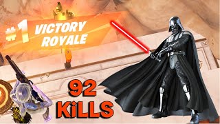 High Elimination 92 Kills * NEW Fortnite Star Wars 2024*