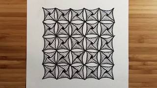 Zentangle Instructional for Yew-Dee Pattern - How To