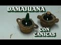 Damajuana, garrafa HECHA CON CANICAS - CARAFE (CARBOY) MADE WITH MARBLES