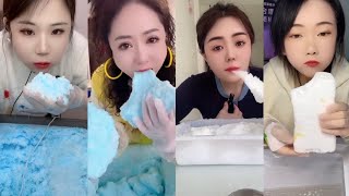 ASMR FREEZER FROST ICE EATING | CRUNCHY BITES