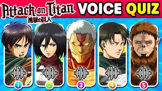ATTACK ON TITAN QUIZ ⚔️ Guess the Character by Their VOICE 🔊 ANIME QUIZ ❤️ screenshot 4