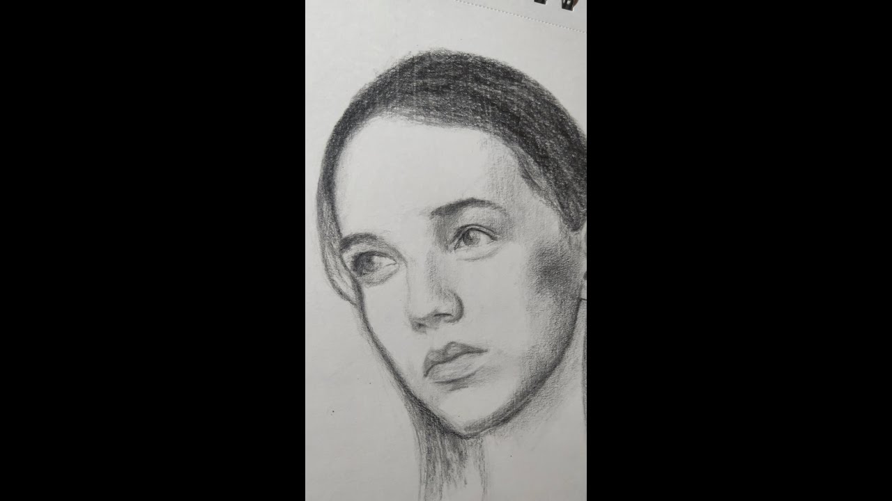 Sad Girl Sketch | War Story | 1 minutes Simple Drawing 
