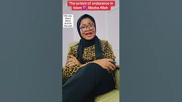 The Extent Of Endurance In Islam Masha Allah We Only React When It S Necessary 