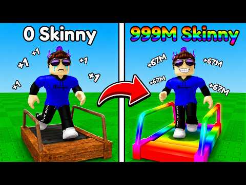 Starting Over as NOOB with OP SECRET in +1 Skinny Per Step! (Roblox)