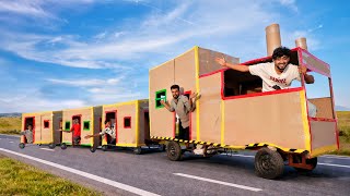     We Built a Cardboard Train 🚂