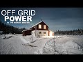 Off grid power during the dark winter