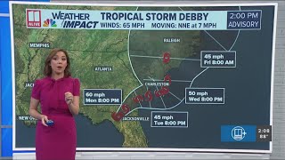 Tropical Storm Debby | Latest updates as it heads toward Georgia