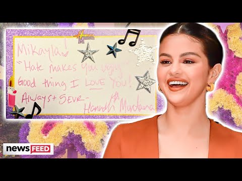 Selena Gomez RESPONDS To Hannah Montana's Message To Her!