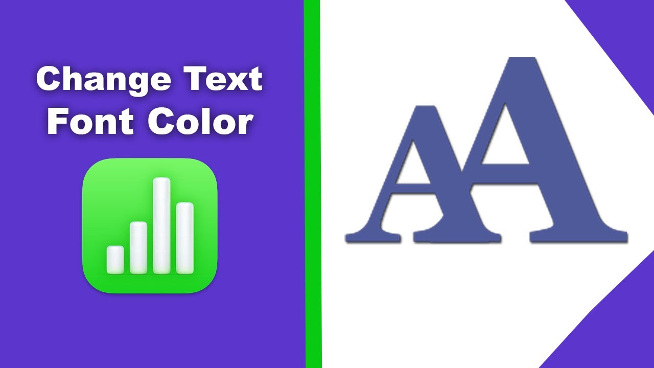 How to change text font color in a text box in Apple Numbers ...
