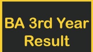 Ba 3rd part ka result kaise dekhe 2019