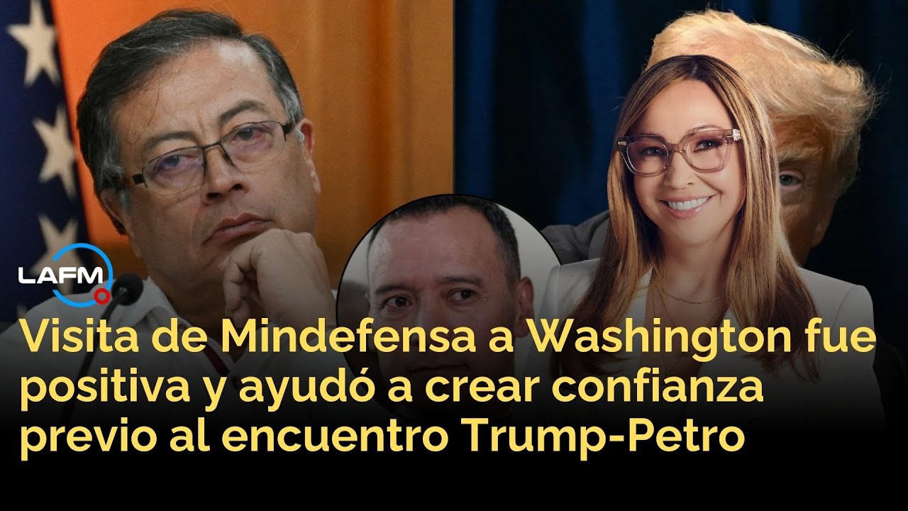 Visita de MinDefensa a Washington fue positiva y creó confianza previo al encuentro Trump-Petro