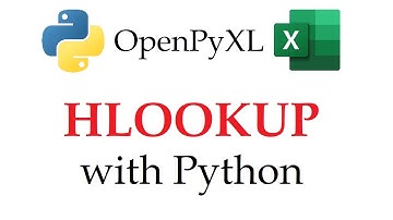 OpenPyXL - HLOOKUP Function on an Entire Row in Excel Workbooks with Python | Data Automation