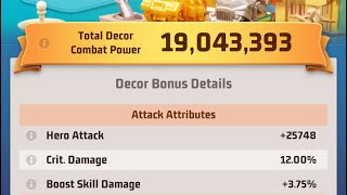 Last War: Which Decorations are most important?