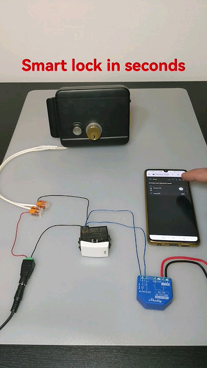Upgrade to Smart Lock with Shelly Plus 1 #shelly #smartdoorlock