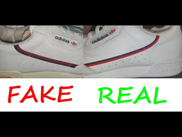 perturbación Descanso Fruncir el ceño Adidas Continental real vs fake. How to spot counterfeit Adidas Continental  80 sneakers - YouTube