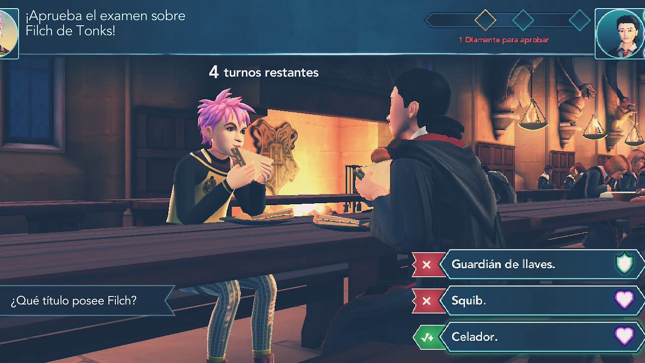 Hogwarts Mystery Tonks Come con un amigo RESPUESTAS (Español) YouTube