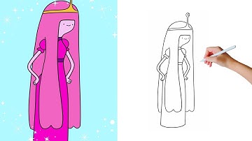Draw Princess Bubblegum in 3 Minutes: Easy Adventure Time Tutorial