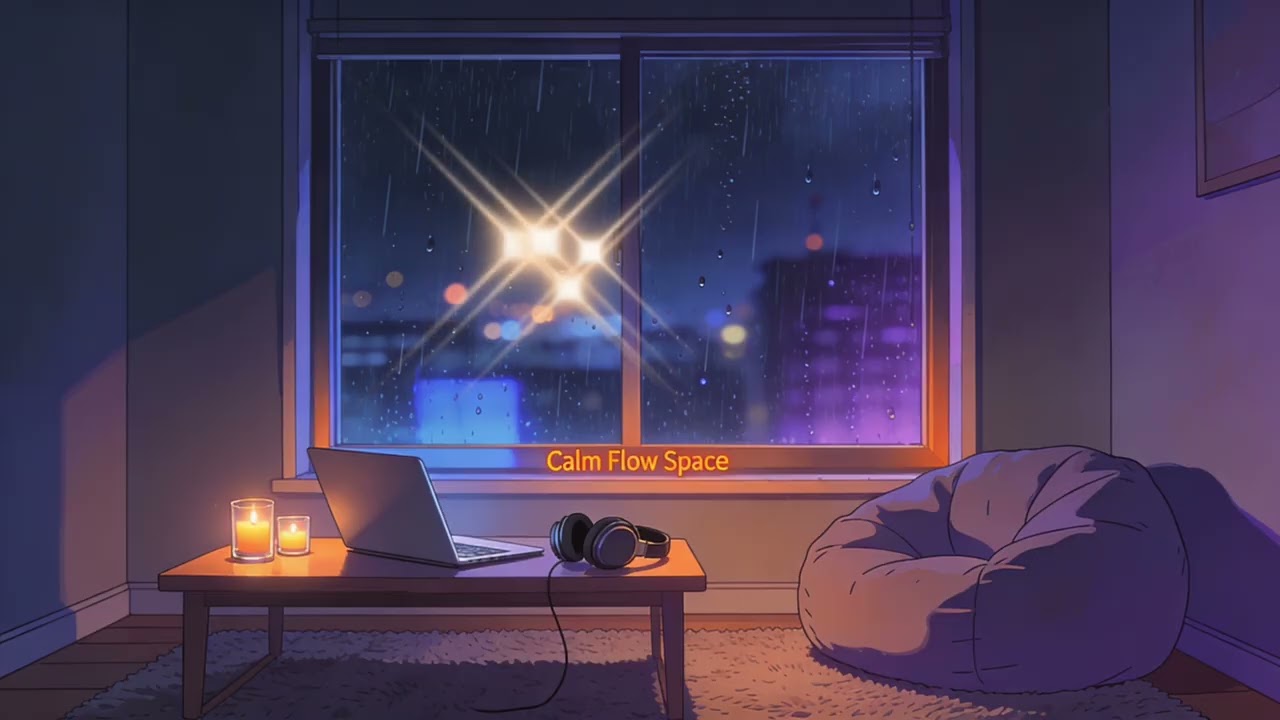 Calm Flow Space – Lofi Rain Music for Study, Meditation & Sleep
