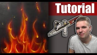 #Part 1 Airbrush Tutorial Flames Beginner (4k/60FpS) DE Audio/ENG SUB