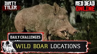 RDR2 Wild Boar Location  Red Dead Online Wild Boar Locations