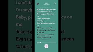 mercy - Shawn Mendes (sped up) [Tiktok Remix] #spedupsongs #shorts