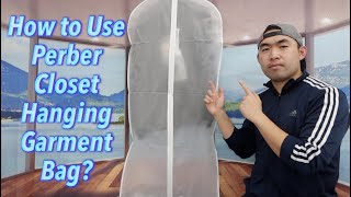 How to Use Perber Closet Hanging Garment Bag?