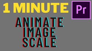 How to animate increasing image size(Animate Scale) Premiere Pro Tutorial