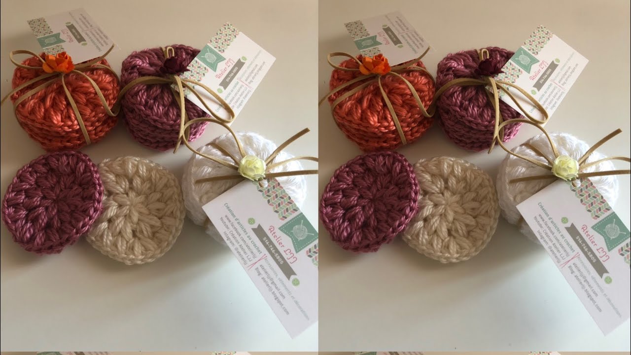 Kit crochet 'disques à démaquiller' - rose - Kiabi - 8.00€