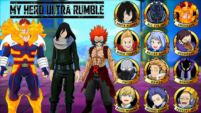 Leaked! Just a few new characters who will be joining the roster soon! :  r/MyHeroUltraRumble