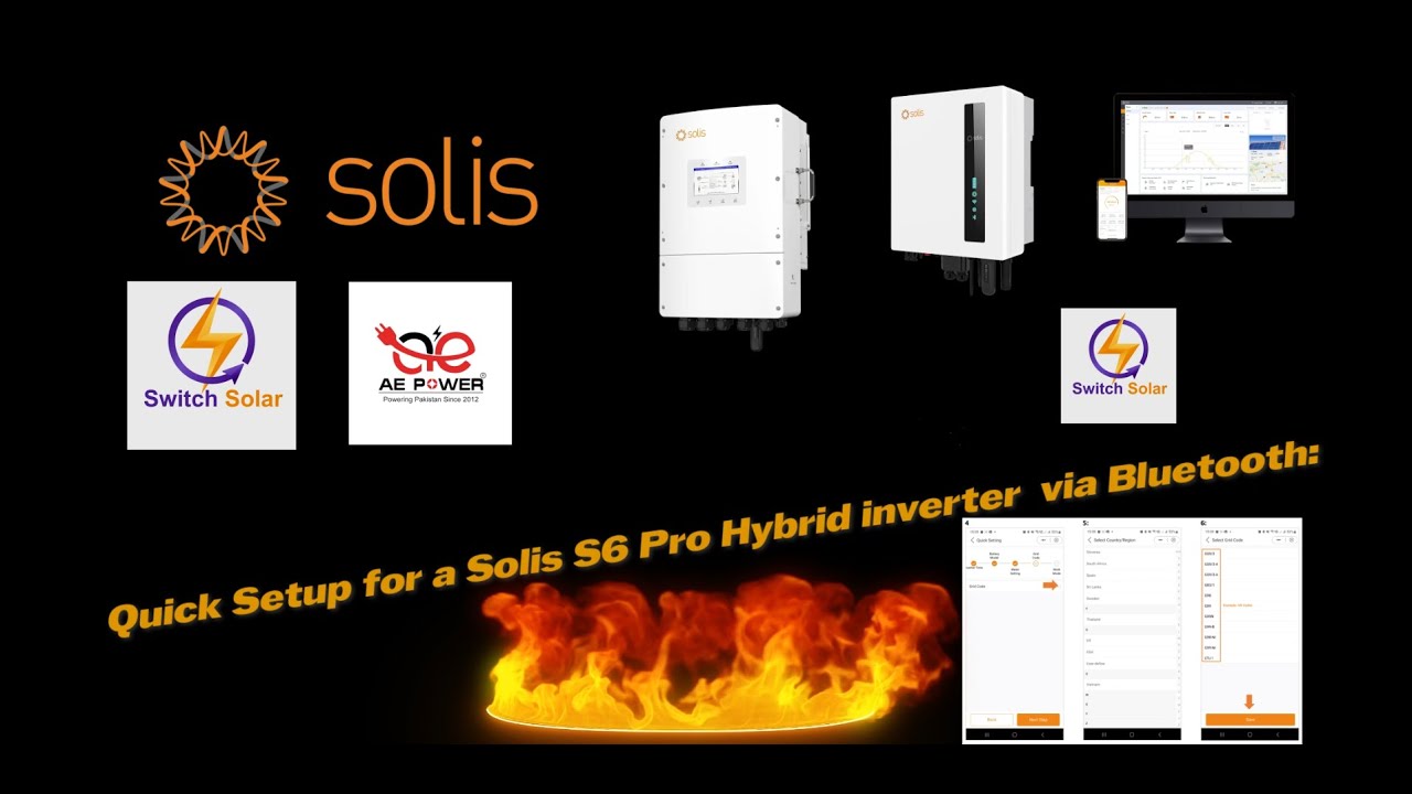Quick Setup for a Solis S6 Pro Hybrid inverter using the SolisCloud app ...