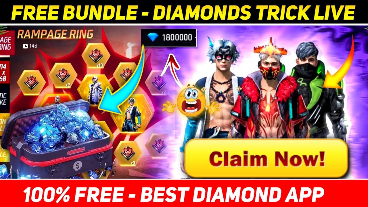 Getting Free Diamonds in Free Fire Only 10 Min. Trick | How To Get Free