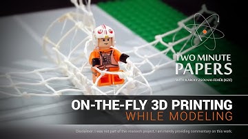On-the-Fly 3D Printing While Modeling | Two Minute Papers #144