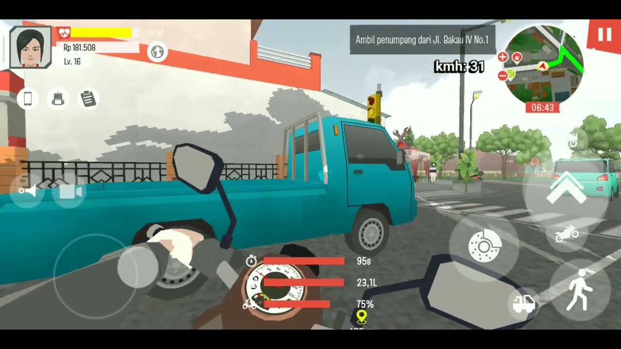 Ngebuburit Santai Sambil mengantar pesanan Makanan Ojol Life Simulator 