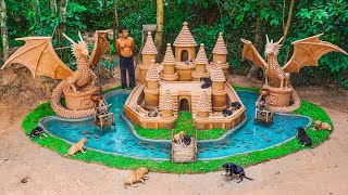 Dog rescue and build Castle Dog House - Build House for Puppies