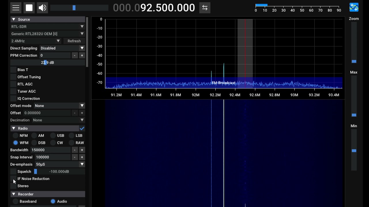 SDR++ Noise Reduction Prototype on very low SNR - YouTube