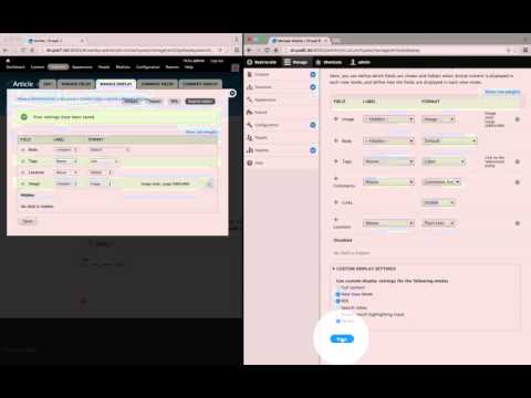37. How and why to create a new view mode in Drupal 8