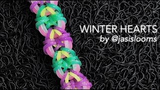 WINTER HEARTS Hook Only bracelet tutorial