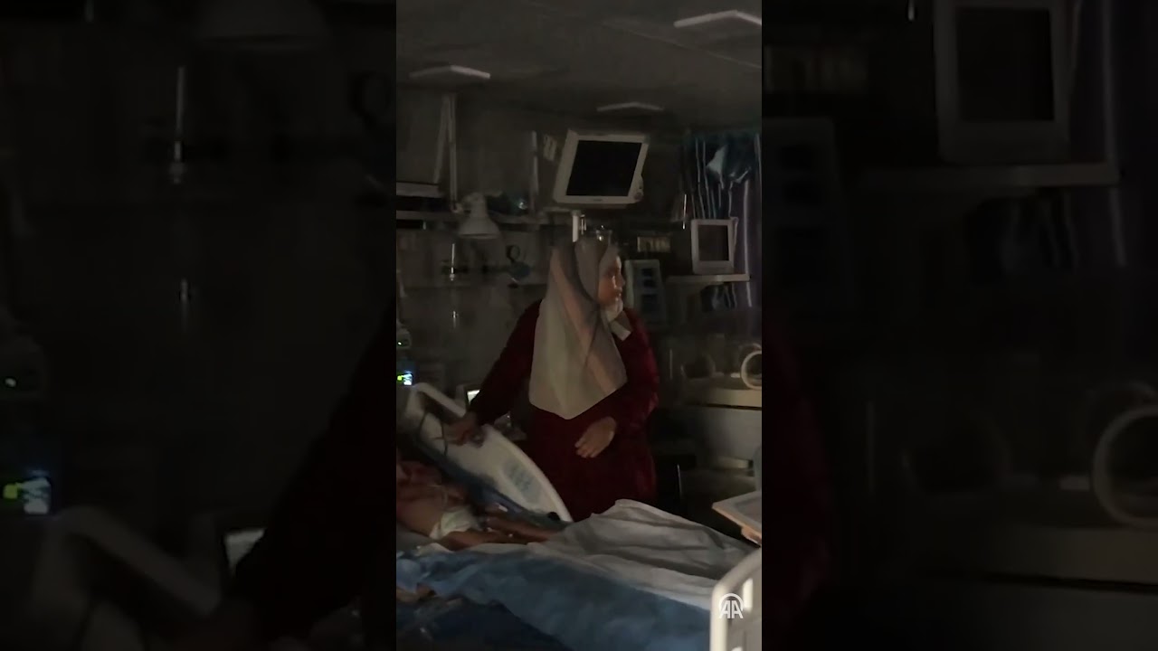 Gazze’nin kuzeyindeki Kemal Advan Hastanesi’nde minimum düzeyde hizmet verilebiliyor