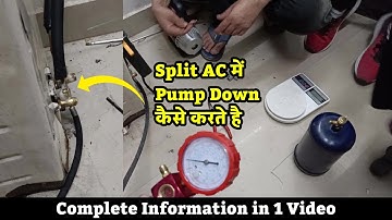 How to Pump Down in Split AC | Join AC Repairing Course