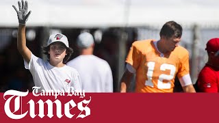Tom Brady's son serves as ball boy at Bucs training camp