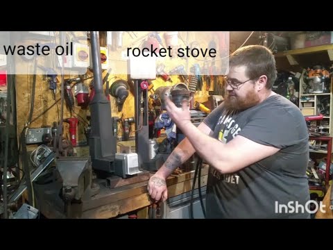 homemade diy waste oil rocket stove heater. a new take on natural ...
