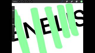 Showing you how I do names on procreate