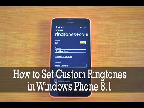 Video: How To Set Your Own Ringtone On A Smartphone On Windows Phone