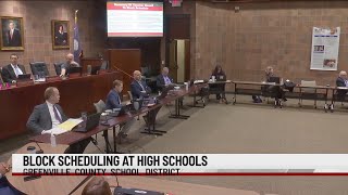 All Greenville Co. high schools to observe block schedule for 2021-22 school year