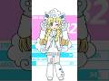 【DATEN ROUTE】着せ替えリーリエ(short)【手描きアニメ】【ポケポケ】#shorts #datenroute #ポケポケ #リーリエ #pokepoke #ウルトラサンムーン