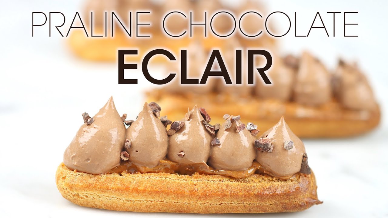 Praline & Chocolate Eclair Recipe (Learn How To Master Eclair With A