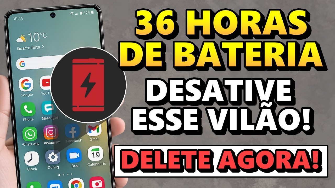 DESLIGUE ESSE VILÃO QUE GASTA TODA SUA BATERIA! (NÃO PRECISA TROCAR DE CELULAR) Celular esquentando.