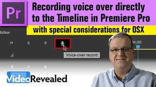 Recording voice over directly to the Timeline in Adobe Premiere Pro