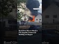 Roof Gives Way as Massive Fire Engulfs Commercial Building in Glasgow | N18G