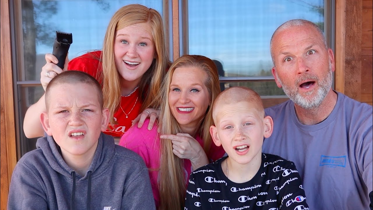 shaving heads to donate to COVID-19 relief